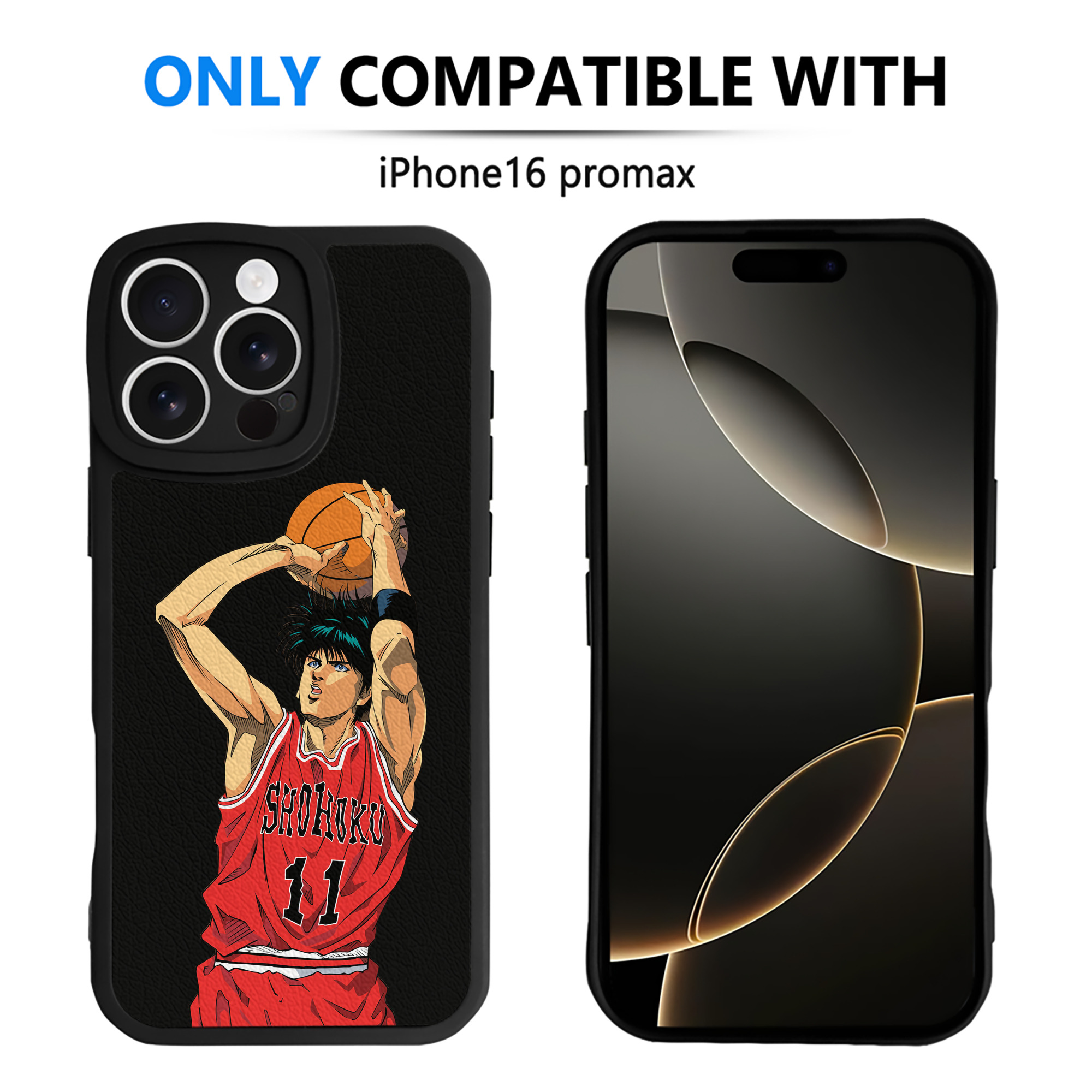 （画像用） SLAM DUNK／スラムダンク 【iPhone 16シリーズ対応】シリコンスマホケース（レザー調） 材質：シリコン